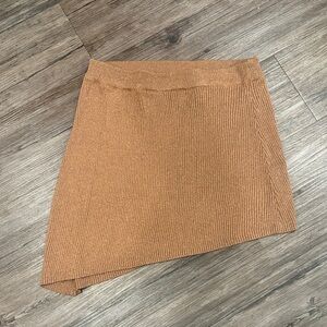 Princess Polly Asymmetrical Skirt in Brown
